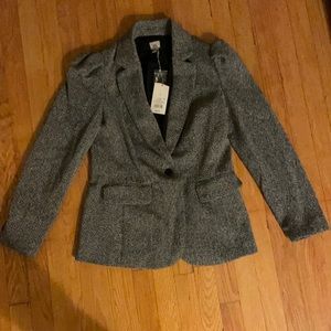 Black and white blazer